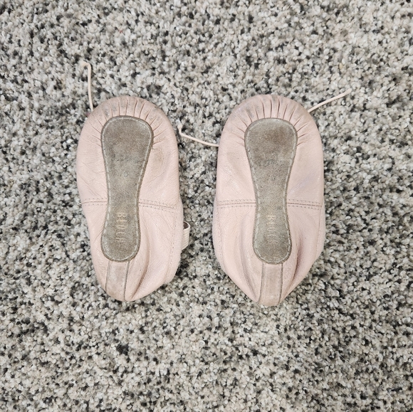 Bloch Pink Soft-leather Ballet Slipper with Drawstring - Picture 2 of 4